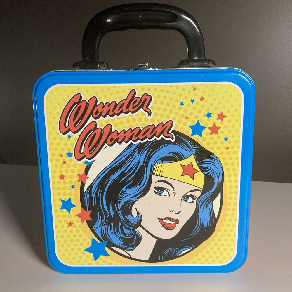 Wonder Woman Lunch Box (2011 DC Comics, Vandor) Square Tin Tote • Item: 75470